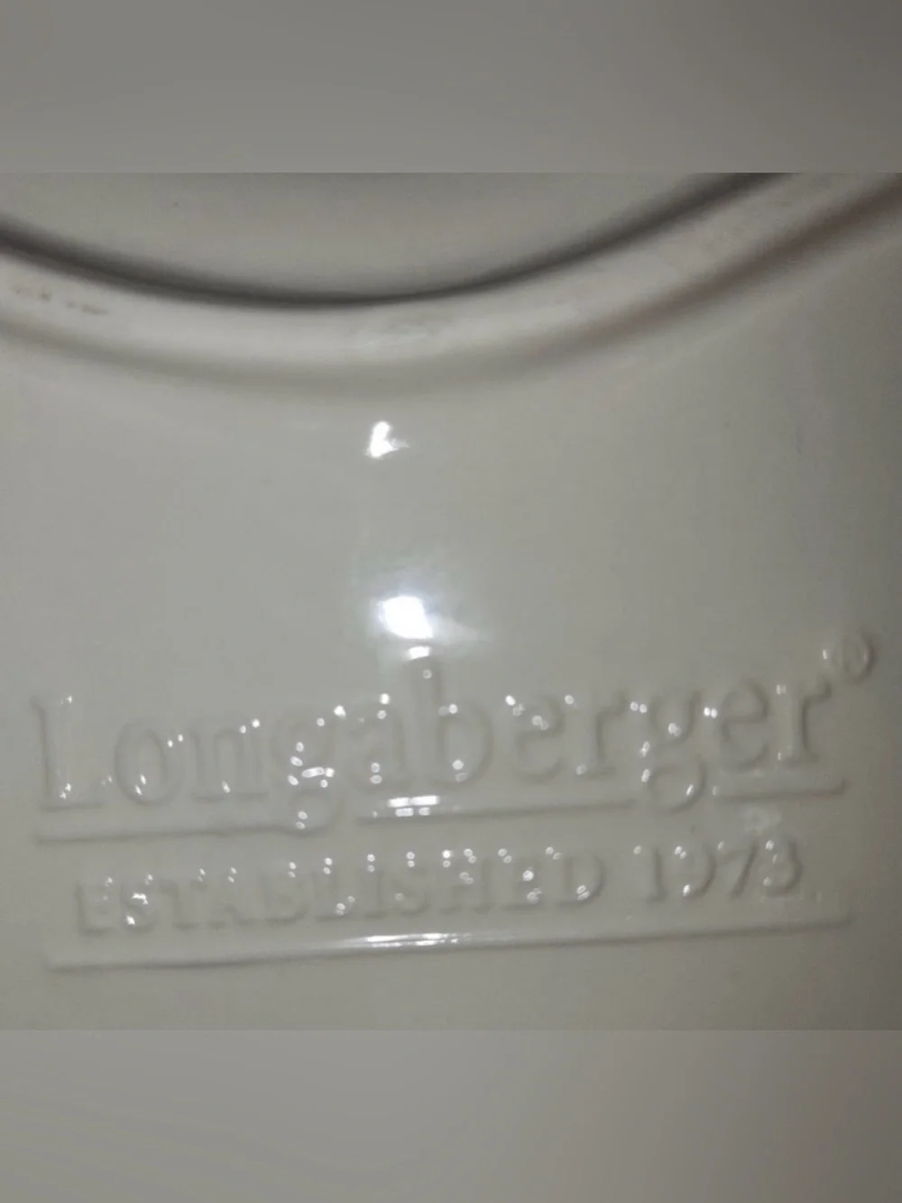 Large Longaberger Heart Shaped Oven Baker Red Ribbon Ivory Embossed Floral 1993